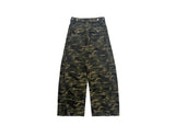 Naun Camo Back Pocket Snap Military Wide Pants
