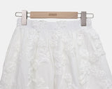 Laken Flower Embroidered Midi Skirt