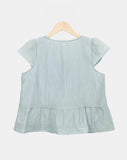 Meili Frill Short Sleeve Blouse
