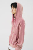 Luar Washed Knitted Zip Hoodie