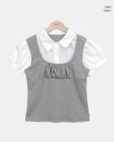 Yorkie Bustier Short Sleeve Shirt