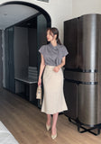 Balit Tie Drape Short Sleeve T-Blouse