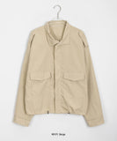 Cuno Crop Pocket Collar Field Jacket