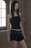 [mnem] Fringe Wash Bustier