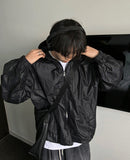 Crop hood windbreaker