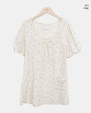 Arel Flower Short Sleeve Mini One Piece