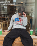 America Crop Hooded Zip-Up