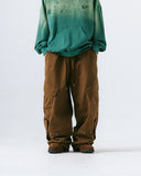 Snap Oblique Cargo Balloon Pants