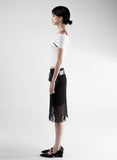 Bello See-Through Midi Skirt