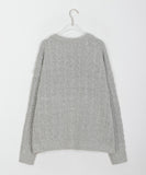 Cotina V-neck Slit Cable Knit