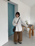 Inisha Basic Wide Cotton Pants