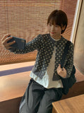 Delinelle Dot Round Cardigan