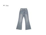 Botu Slim Washing Denim Bootcut Pants