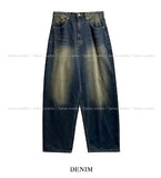 Link double back pocket denim pants