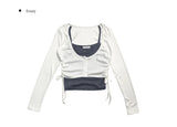 Linda Color Layered Sleeveless T-shirt Set