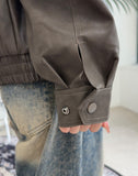 Heads oversized fit leather jacket