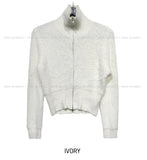 Soft Touch Fur Zip-Up Cardigan