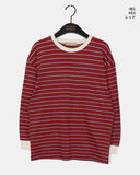 Ratto Stripe Color Matching Long Sleeve Sweatshirt