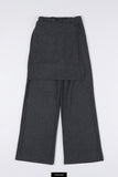 Gent layered wide trousers