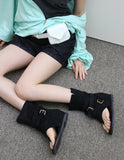 SLOUCH THONG BIKER BOOTS