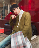 [LANARCH] Mohair Blend Crop Cardigan