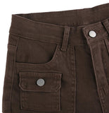 Pocket brown boot cut pt