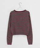 Schumank Stripe Round Knit Cardigan
