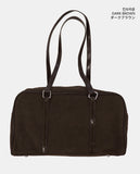Popat Suede Leather Combi Shoulder Bag