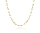 [Premium Plating] H Edition AB Round Tag Chain Necklace