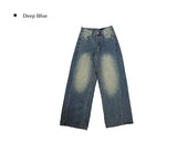 Dero Cut Washing Denim Wide Pants