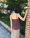 Monsi Tiered Layered Back Banding Shirring Sleeveless