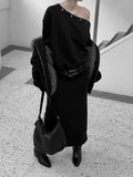 Tote Snap One-Shoulder Sweatshirt