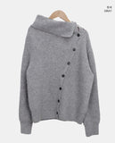 Tuan High Neck Turtleneck Two-Way Ribbed Knit