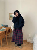 Deneki Fleece Quilting Hood Zip-Up Jumper