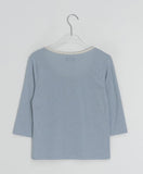 Lana U-neck Star Henley Neck Three Quarter Tee