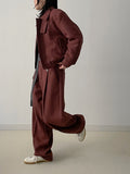[unisex/FW] Adjust One-Tuck Wool Wide Slacks
