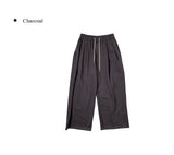 [Brushed] Joan 29 Patch Embroidered Pintuck Balloon Wide Pants
