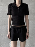 Half sleeve collar tee
