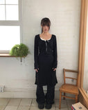 Baean Knit Banding Midi Skirt