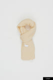 Soft ribbed knit muffler