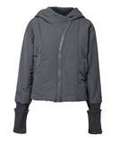 Hooded Asymmetrical Puffer Jacket