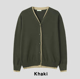 Mino color matching layered cardigan