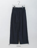 [BAONHAUS] Gokobu Color Cotton Banding Wide Pants