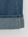Rember Brushed Pintuck Washing Denim Wide Pants