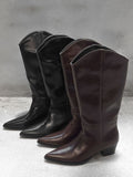 1175 Stiletto Western Long Boots (5cm)