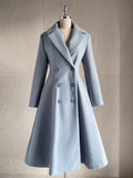 Seria Collar Wool Flare Long Coat