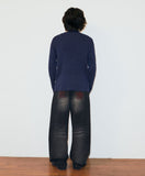 TWO TONE ZIP UP CARDIGAN