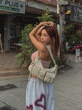 Perfu Ribbon Shirring Top (With Cup)