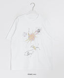 Kuon Print Loose Fit Short Sleeve Tee