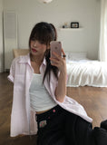 Kanz Overfit Short Sleeve Shirt Sleeveless Set
